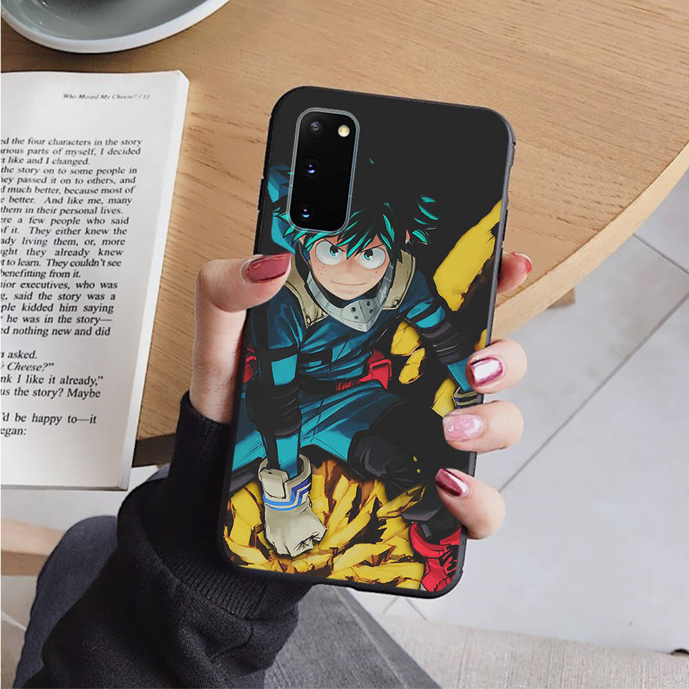 AD87 My Hero Academia Black Case for OPPO Reno 8 6 5 4 Pro Find X3 A17 A31 A38 A40 A53 A54 A55 A74 A76 A78 A77 A80 A94 A95 A96 Pro Sofe Cover