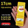 Gold Sleeve Double Hook Barbless Finished Fishing Hook for Crucian Carp and Wild Stream Fishing