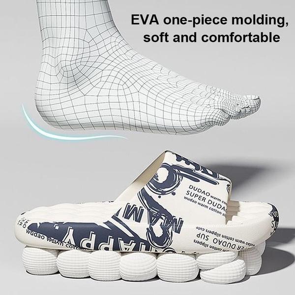 Men's Slippers Casual Non Slip EVA Lightweight Slippers for Indoor Outdoor Summer Sandal Beach Pool Gym Bathroom Shower Shoes Plus Size