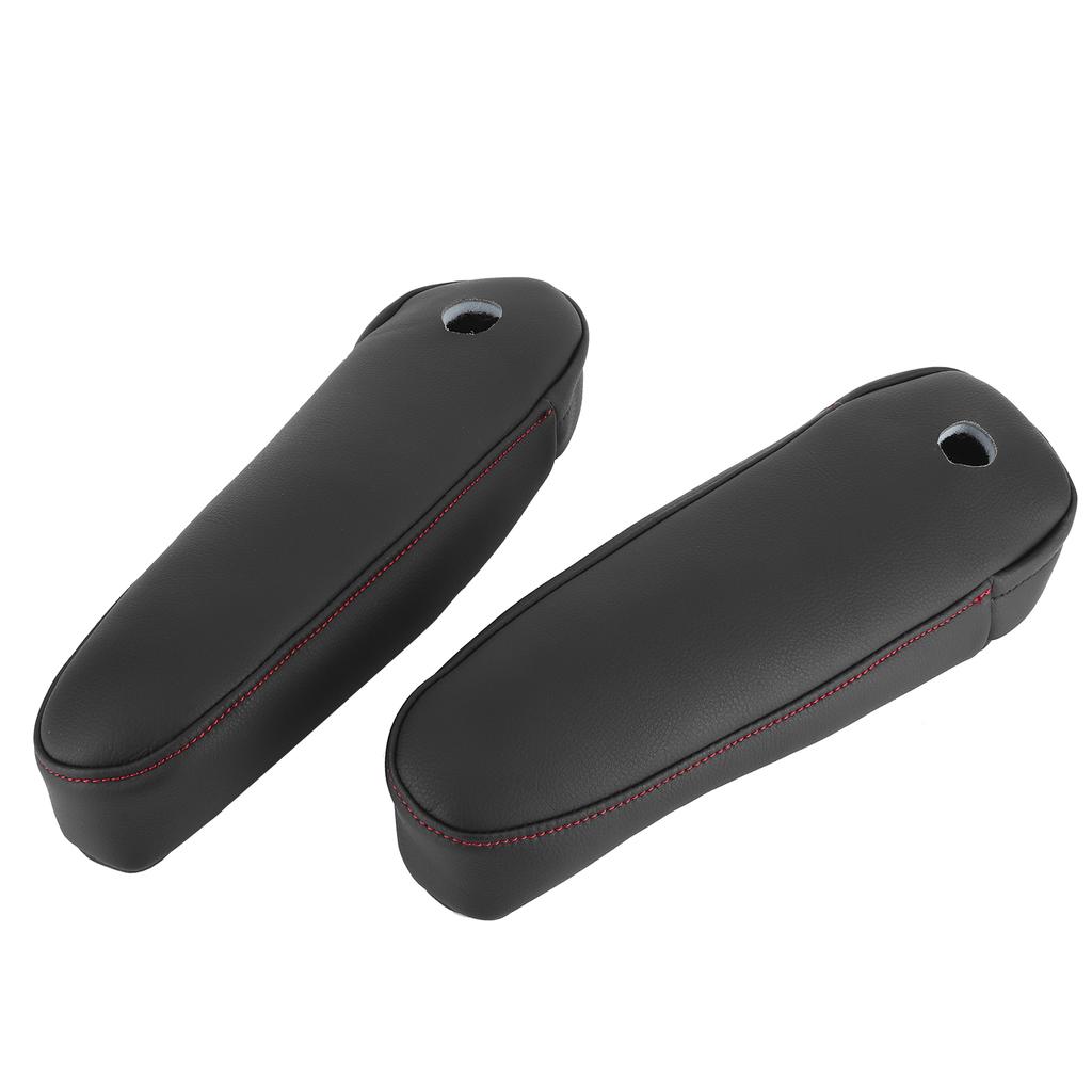 2Pcs Car Seat Armrest Synthetic Leather Cover for Lexus RX 300 330 350 2003?2009Black