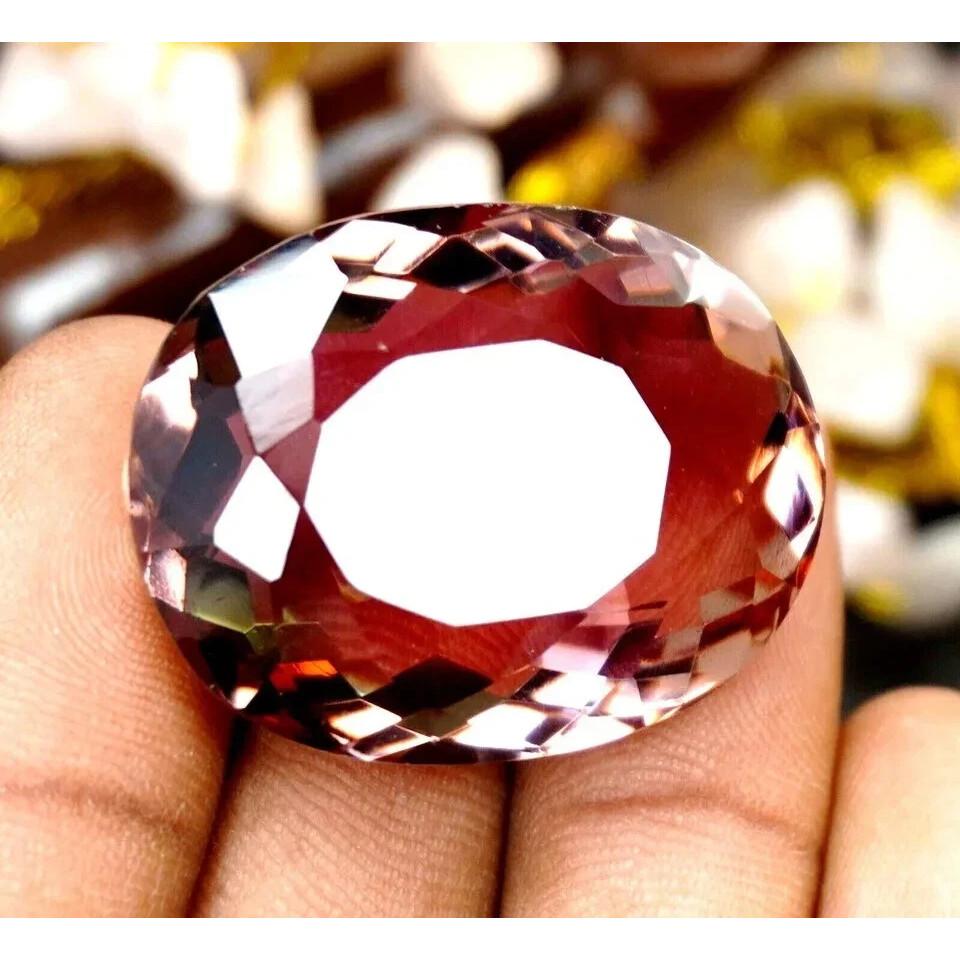 Beautiful Oval Color Change Alexandrite Shiny Natural 75 Ct+ Certified Gemstone