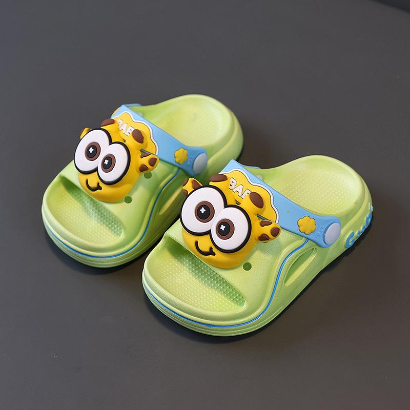

Children s Summer Slippers for Girls, Cute Cartoon Indoor Soft Sole Non-Slip Boys Baby Cloud Cushion Feel Kids Sandals 34-35