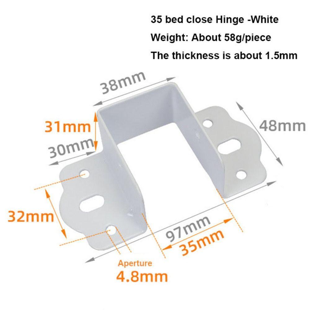 Thickened Bed Hinges Easy To Install Stabilizing Bed Structural Component  Beam Support