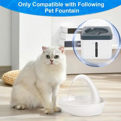 2 STÜCK Katzenbrunnen Filterkartuschen T-Form Saugknopf-Technologie Effiziente Entfernung von Verunreinigungen Bakterien