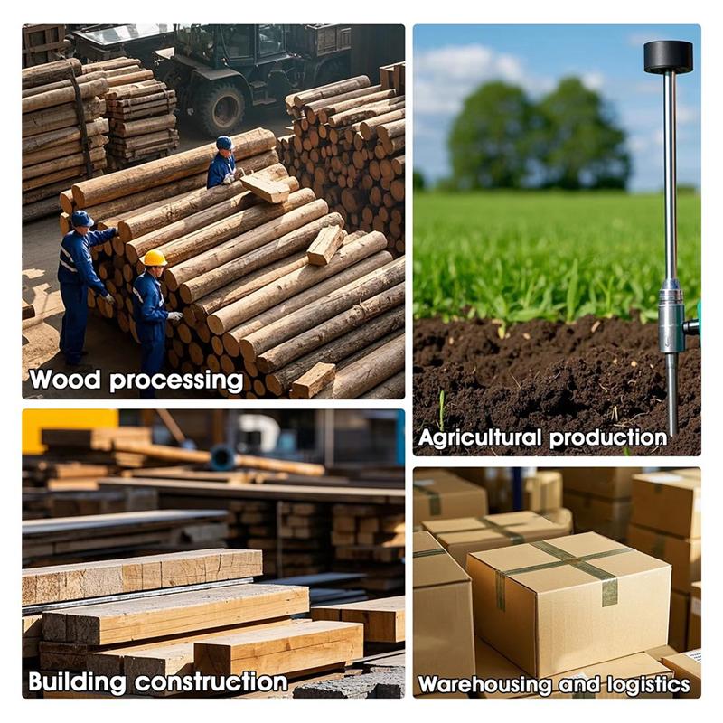 

A96I-Wall Moisture Meter Auto Alert Rechargeable Moisture Meter 4-In-1 Wood Drywall Moisture Tester , 0-75% Range HP-5000N чорний