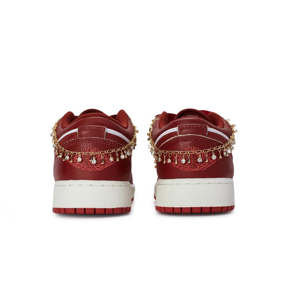 Jordan Air Jordan 1 811 Manufacturing, Perfect Match Made In Heaven Low Top Vintage Basketball Shoes Men's Red White FJ3459-160(Team80-)