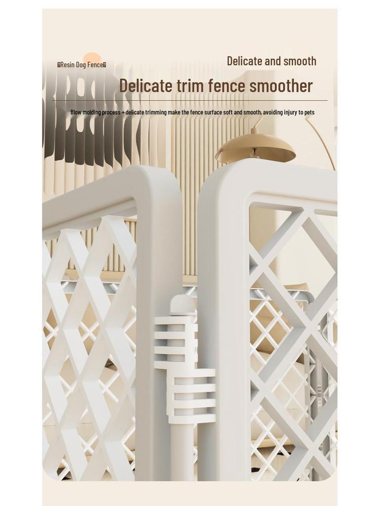 Indoor Plastic Pet Fence for Dogs - Home Ground & Cage