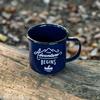 HARDWARE Enamel Mug for Outdoor Camping GENTLEMEN'S [Official Import] (Blue)