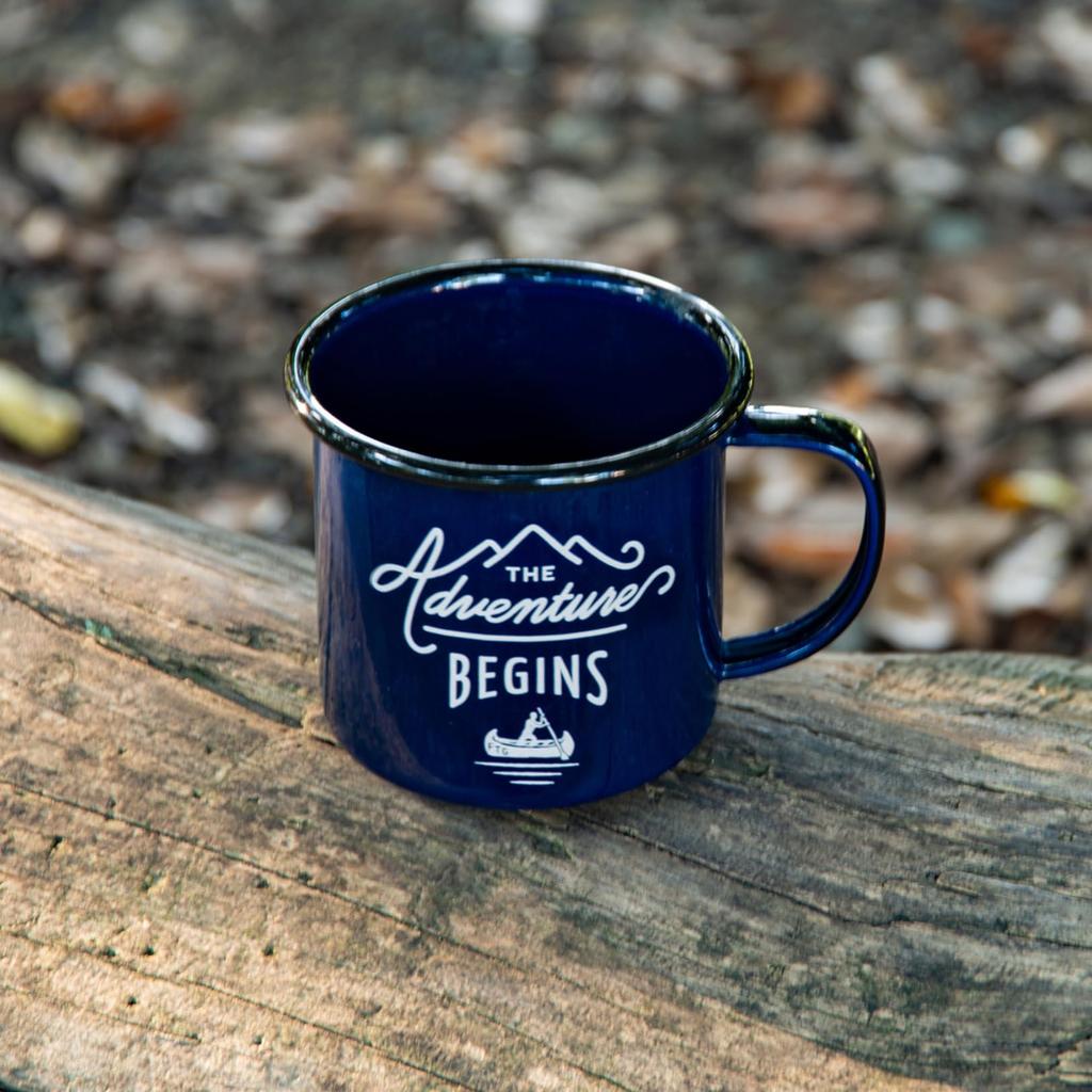 HARDWARE Enamel Mug for Outdoor Camping GENTLEMEN'S [Official Import] (Blue)