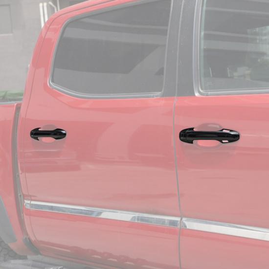 For Toyota Tacoma 2016- ABS Glossy Black Door Handle Cover Trim Decors 8PCS