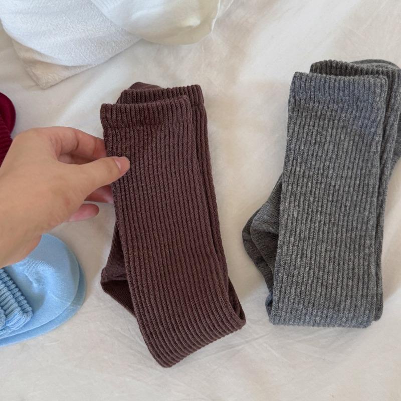 Calzini a Pelo Autunnali e Invernali, Cotone Pettinato, Calzettoni Versatili e Traspiranti, Calzettoni Monocolore per Donna