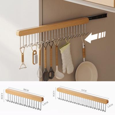 Pulley for Sliding Hanging Hanger,Retractable Clothes Hangers for Bra Tie Vest,Durable Cabinet Storage Rack for Kitchen Supplies
