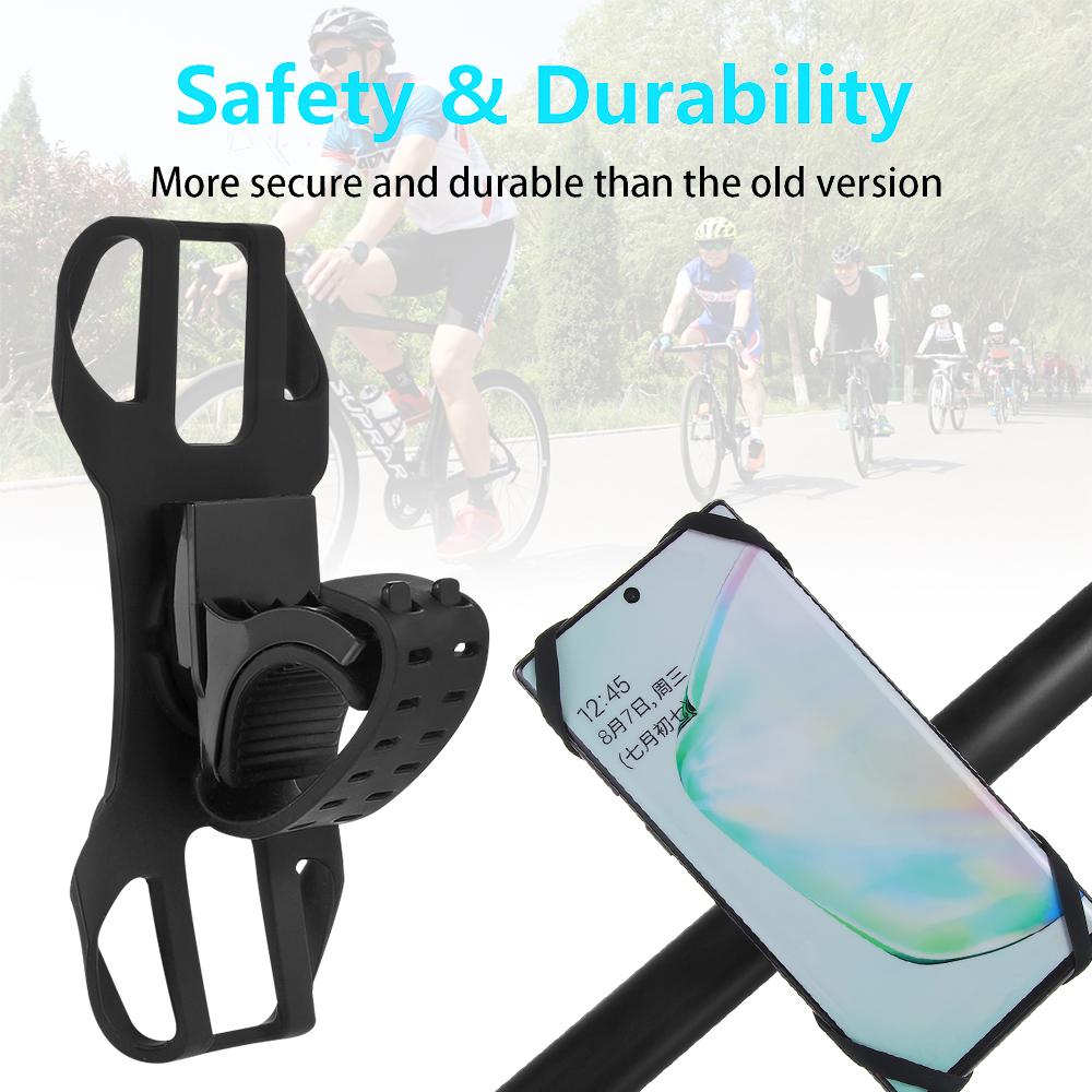 

Силіконові чорні тримачі для мобільних телефонів Велосипедний тримач для телефону Кермо Велоспорт Велоспорт Кермо