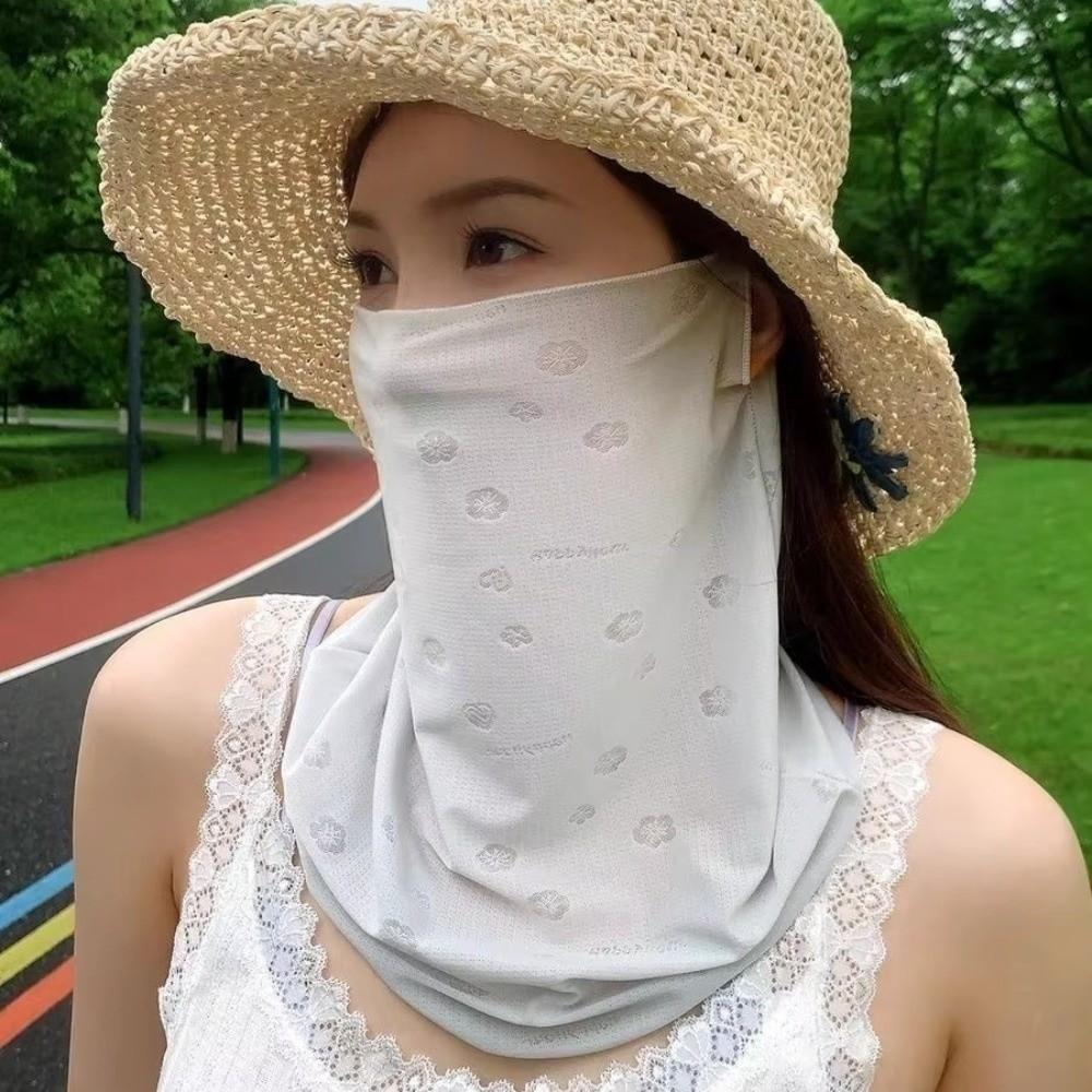 Neck Protection Ice Silk Mask Breathable Sunscreen Veil New Sun Protection Mask  for Sun Protection