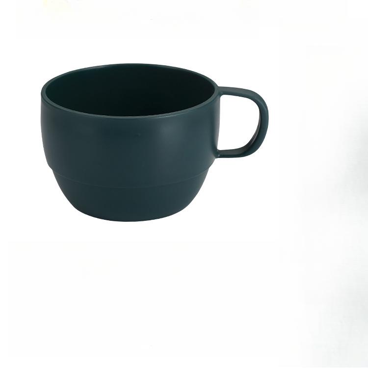 6 ks Kávové hrnky Kávové šálky 12oz Odolné Lehké Plastové Hrnky pro Domov Venkovní Piknik Kempování Narozeninový Dárek Stohovatelné Kávové Hrnky Plastový Šálek