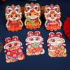 6pcs Traditional 2025 Snake Year Red Envelopes Laser Good Lucky Red Packets  Wedding Birthday