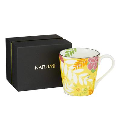 Floral Paradise Mug, 290cc, Yellow, Floral Print, Gorgeous, Cute, Stylish, Colorful Design, Gift Boxed, 51183-2773P