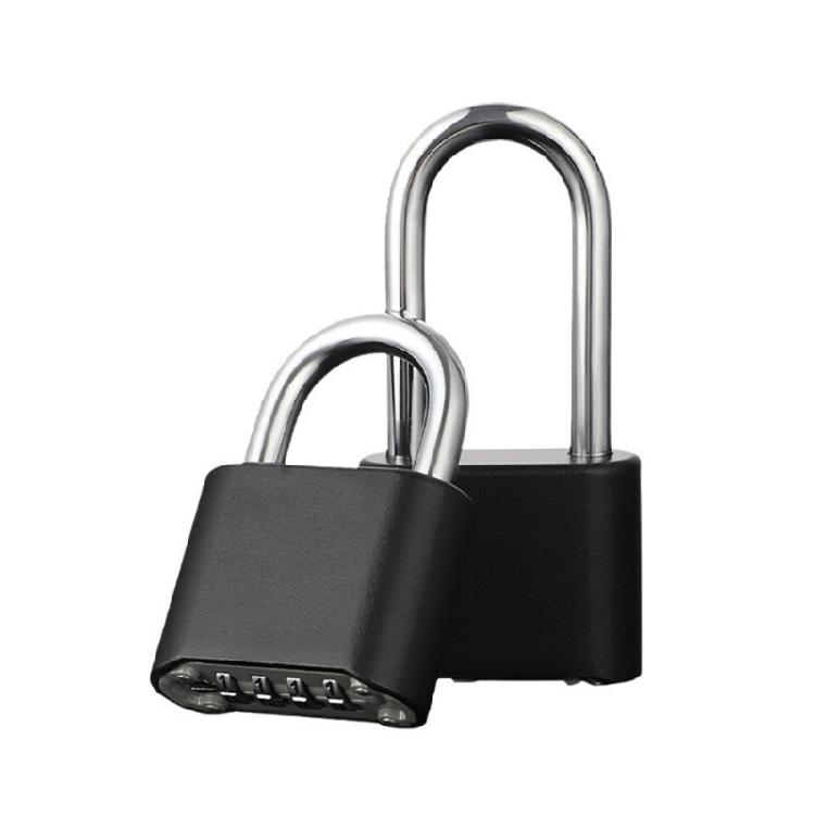 Zinc Alloy Combination Lock Solid Body with Stylish Steel Shackles Portable Accessory for Multipurpose Security