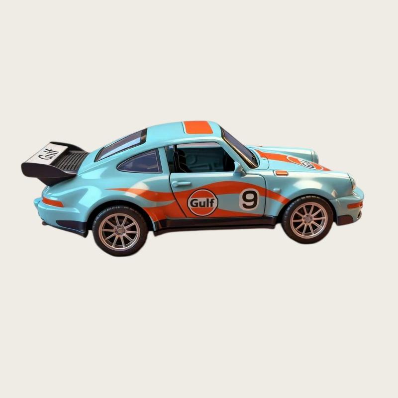 1:36 Vintage Sports Car Alloy Diecast Model, Pull Back Mechanism, Open Door Design, Tabletop Collection Decoration