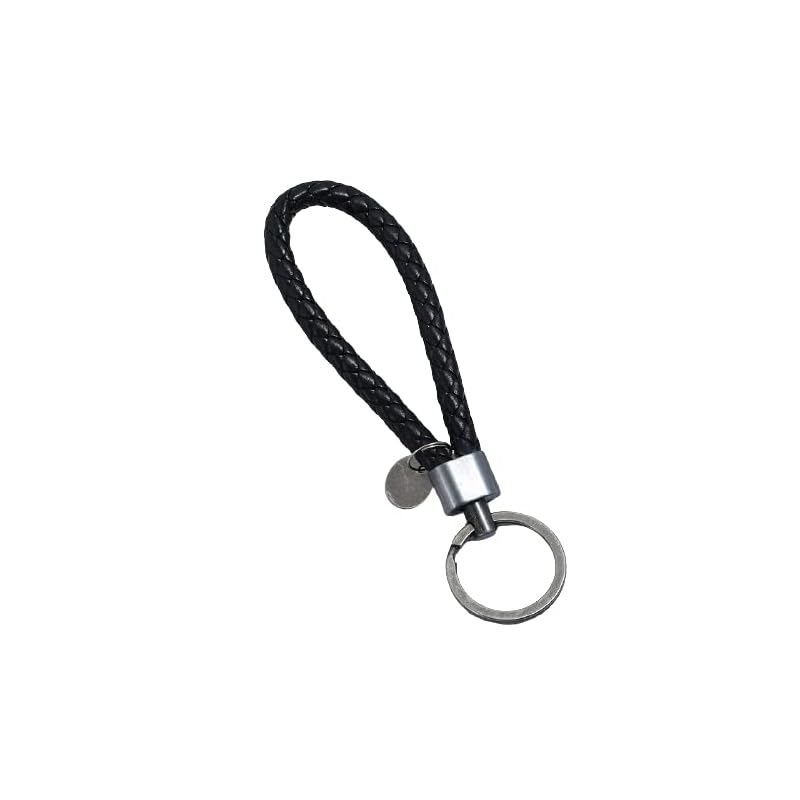 

[EXDUCT] bicycle key ring leather bike bicycle key keychain key key car (black)