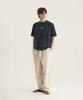Oteumilkape Linen Blend Garment Dyed Easy Pants - Oatmeal