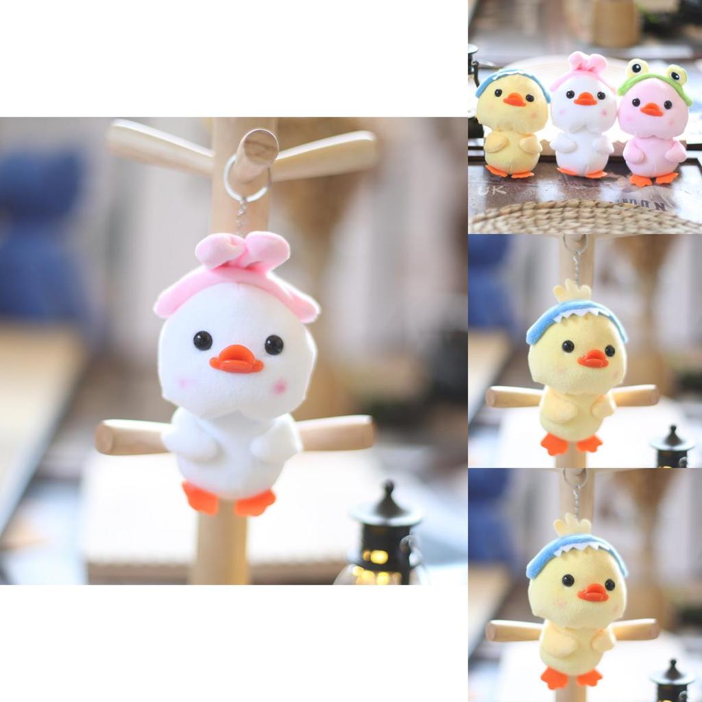 Cute Yellow Duck Plush Keychain With Soft Pp Cotton Filling For Kids And Backpack Decor