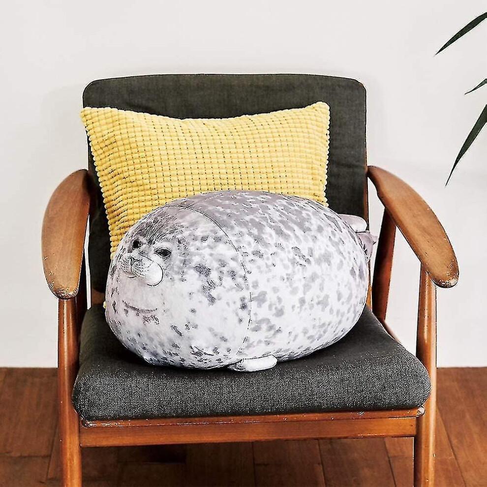 Cuscino Foca Peluche, Morbido Carino Rotondo Tondo Blob Foca Peluche Cuscino