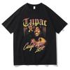 Rapper Tupac 2PAC Hip Hop T-shirts Graphic Print Y2K T Shirt Streetwear Tops Unisex Harajuku Casual Oversized Cotton Tees