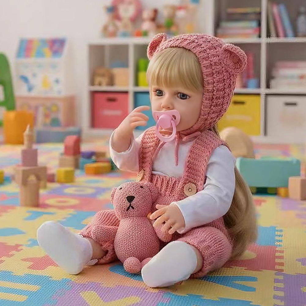 22-inch All-Plastic Reborn Russian-Speaking Baby Doll - Children's Companion Toy