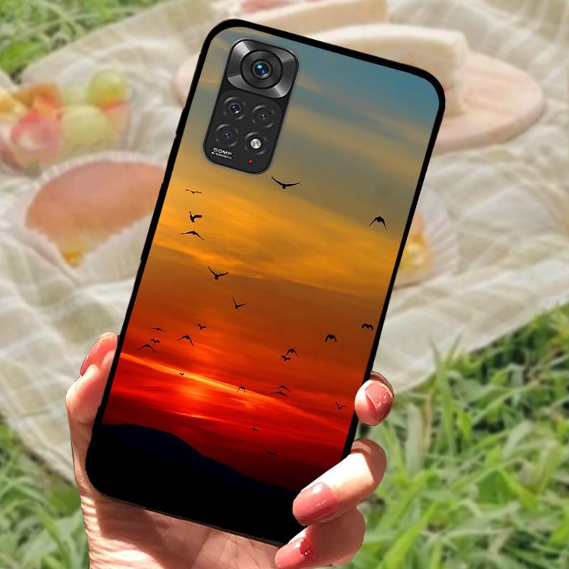 For Redmi Note 11 4G Case Cute Shockproof Silicone Soft TPU Phone Cover For Xiaomi Redmi Note 11s Bumper Cases On Note11 Pro