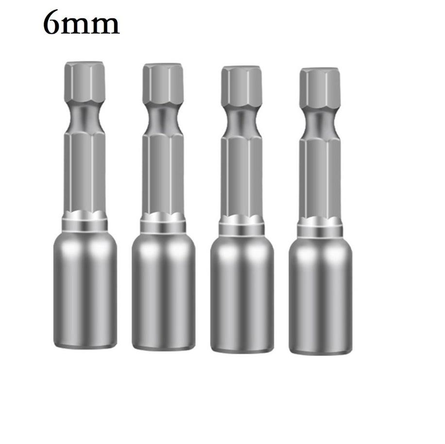 1PCS 6-11mm Hex Socket Nut Driver Set Chrome Vanadium Steel 1/1in Shank For Electric Drill And Driver Hand Tools