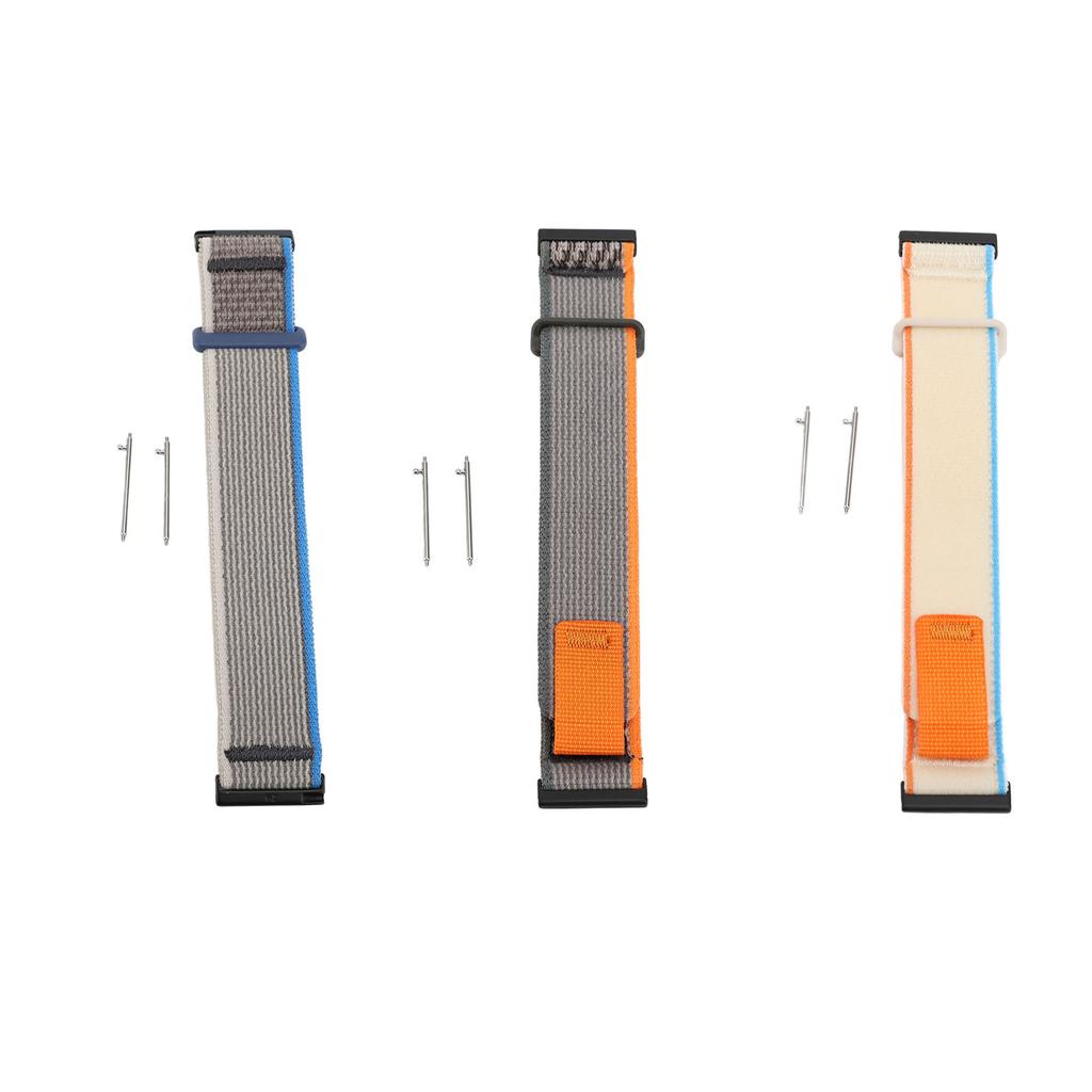 Sportovní nylonový řemínek na hodinky se suchým zipem 24 mm Elastický Prodyšný Nastavitelný Náhradní Watc