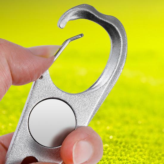 Golf Divot Repair Tool Aluminum Alloy Green Fork with Magnetic Ball Marker Golf Accessories for Men Women Golfers