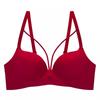 Black Seamless Bra with Unique Double Straps