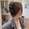 Sponge Ribbon Hair Crab Clip Korean Style Large Shark Clip Funny Bow Hair Claw  Daily