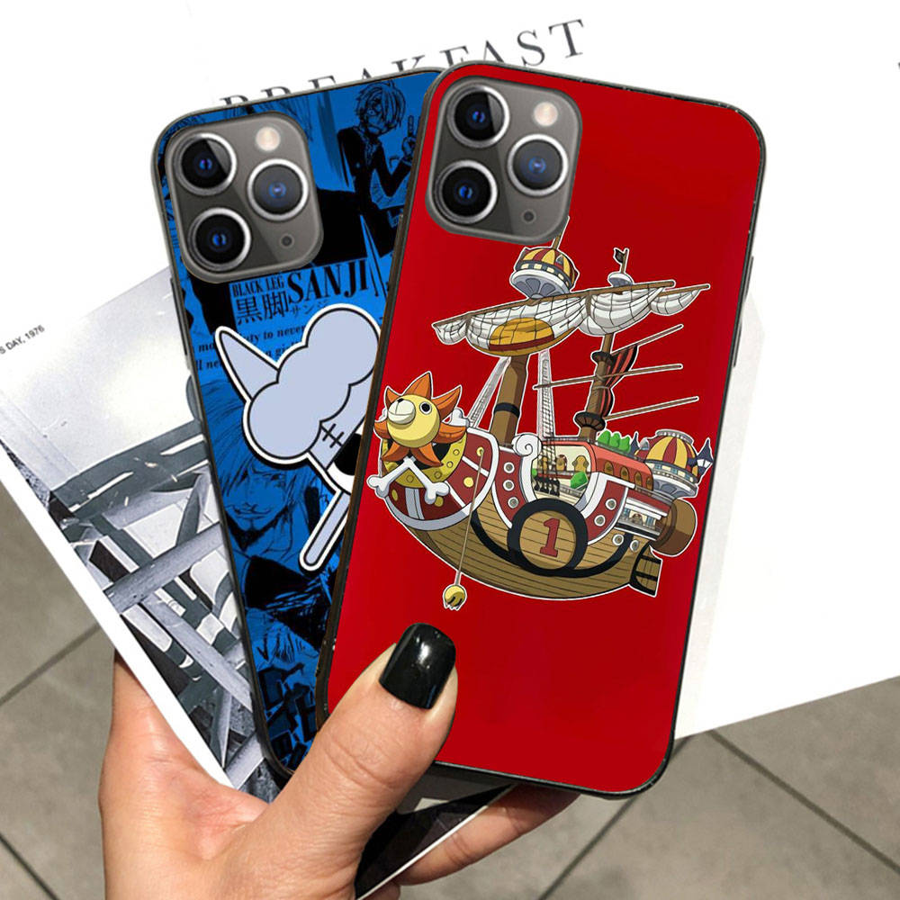 Case for iPhone 16 15 Plus 14 13 12 11 Pro 8 7 6S 6 SE 5S X XR XS Max Realme C30 C33 C31 9I Black Sofe Cover WI75 Anime One Piece