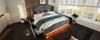 Upholstered Bed 180×200, Double with 4 Drawers, LED Lighting and USB-C Charging, Storage and Youth with Slatted Frame, Velvet, Grey, without Mattress
