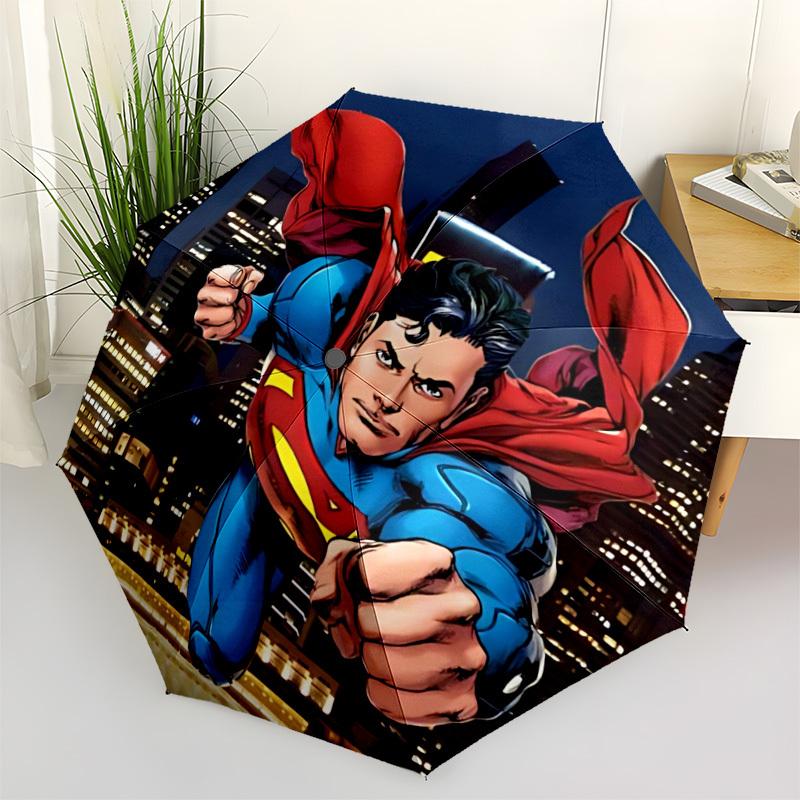 

1pc Superman Automatic Open/Close Umbrella - 8-Rib Stability - All-Season Everyday & Formal Use, Fashion Lovers yy251022058