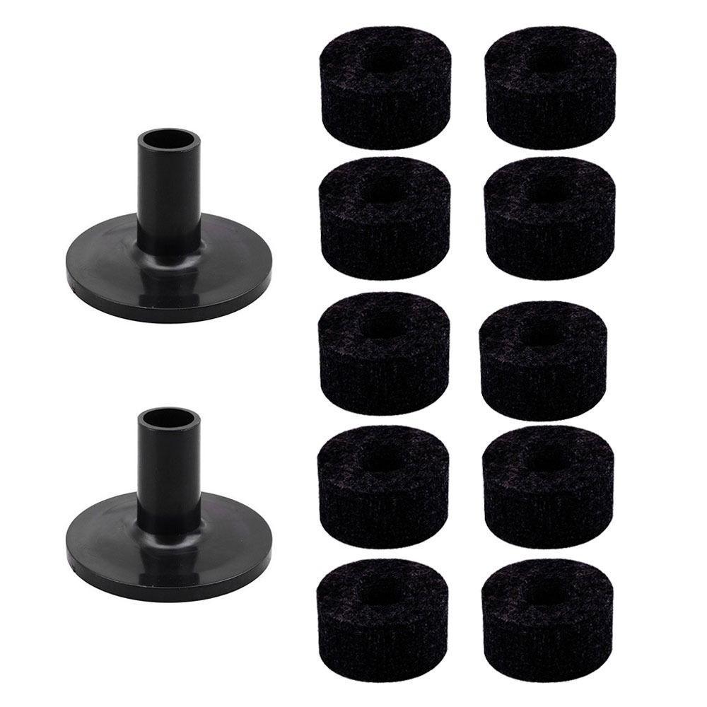4cm Felt Washer Bass Drum Silencer Felt Strap Button Felt Pads Cymbal Hi-Hat Washer Cymbal Sleeves
