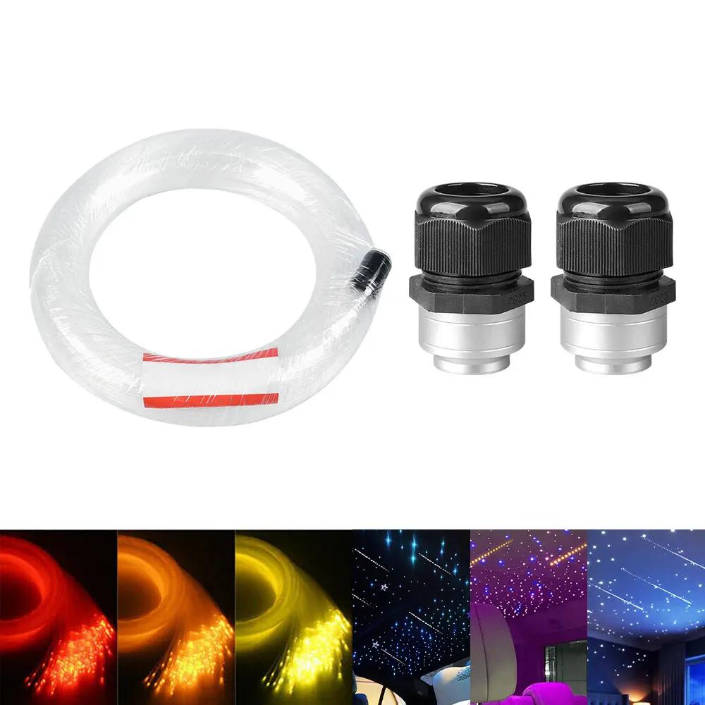 Dual Port RGBW Meteor Ceiling Car Roof Shooting Star Light LED Fiber Optic Light Starry Sky Lamp APP Control  Atmosphere Light