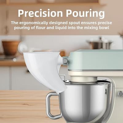 Meeltrechter Compatibel met KitchenAid Mixers, Meeltrechter Accessoire Geschikt voor Kwart-liter Standmixers, Keuken Bakgereedschap