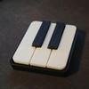 3D Printed Piano Keyboard Clicker Press Type Relax Fidget Figurine Suitable For Office Desk Party Games Musical Key Presser