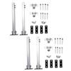 2 Set Solar Panel Mounting Brackets Adjustable Angle 15 to 30 Degrees Aluminum Alloy Solar Panel Rack for Balcony Roof