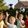3PCS Toy Ball PU Soft Touch Filled with Fine Particles Design Toy Bright Colored Coordination Improvement Toy Balls for Kids And Adults Outdoor Games