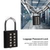 2pcs Zinc Alloy Body 10-Digit Combination Padlock