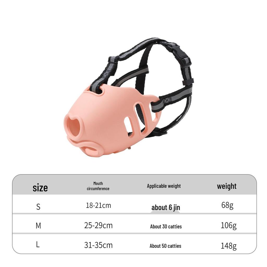 Douyin Rhinoceros Silicone Dog Muzzle: Anti-Bite, Anti-Bark, Anti-Eating for Medium To Large Dogs