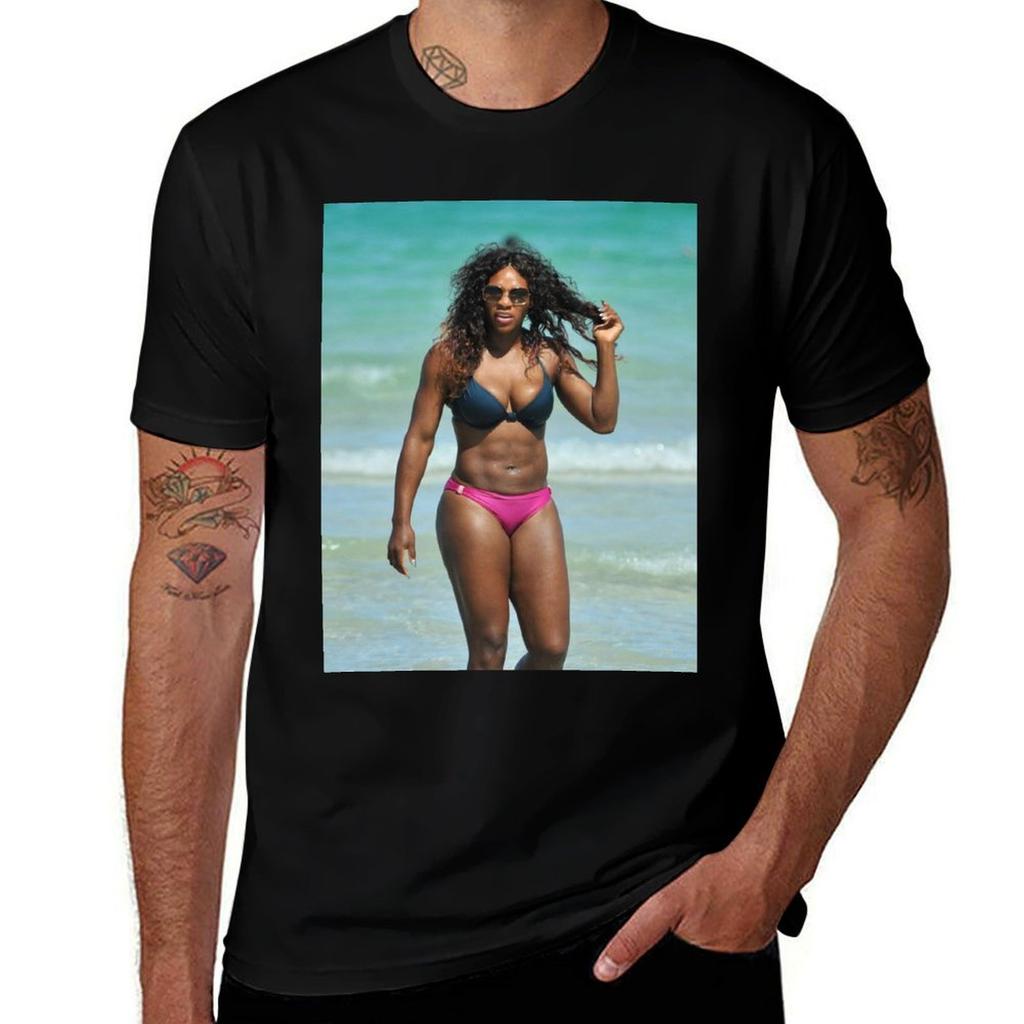 Serena Williams #222 T-Shirt t shirts for man slim fit man t shirt luxury T-Shirt