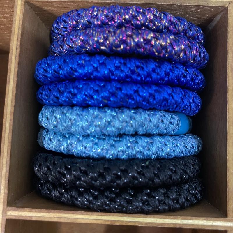 8 szt./partia damskie modne kolorowe gumki do włosów na Bransoletkę dziewczęce elastyczna gumka do włosów knekki sznurek do włosów knekki haar elastiek