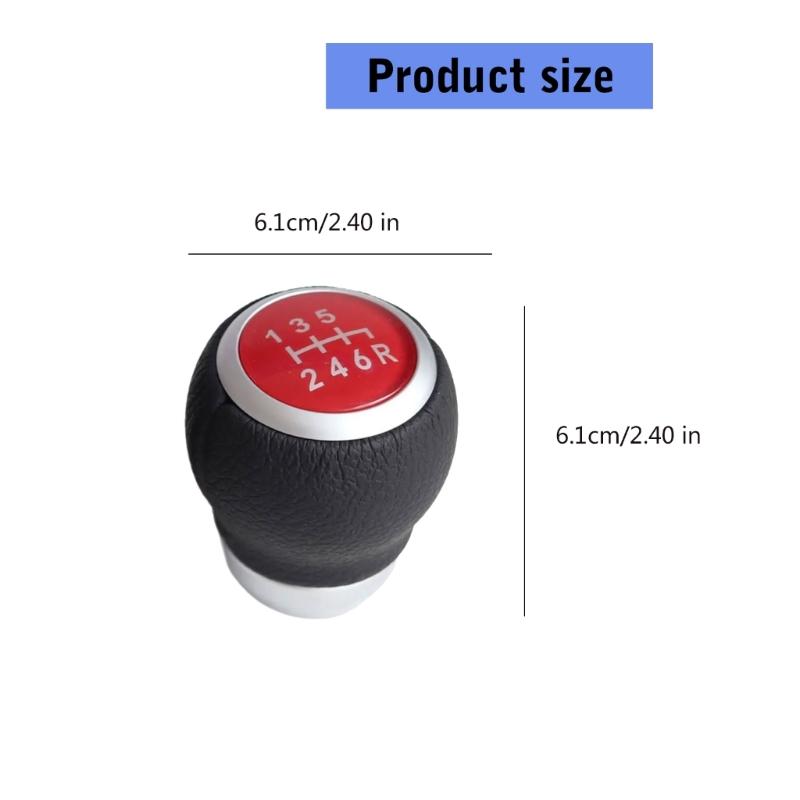 6 Speed Shifter Knob Replacement Car Shifter Knob Head Manual Transmission Gear Shifter Knob Automotive Accessory