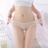 Women Sheer Mesh Transparent Thongs Sexy See Through Underwear Ladies Low Rise Cheeky Panties Ultra-thin Stretchy Briefs